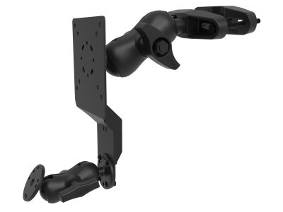 RAM® Universal Forklift Post Mount with Round Plate & Accessory Option