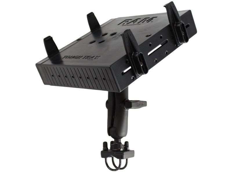 RAM® Tough-Tray™ Double Ball Mount with Double U-Bolt Rail Base