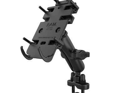 RAM® Quick-Grip™ Phone Mount with Handlebar U-Bolt Base – Medium