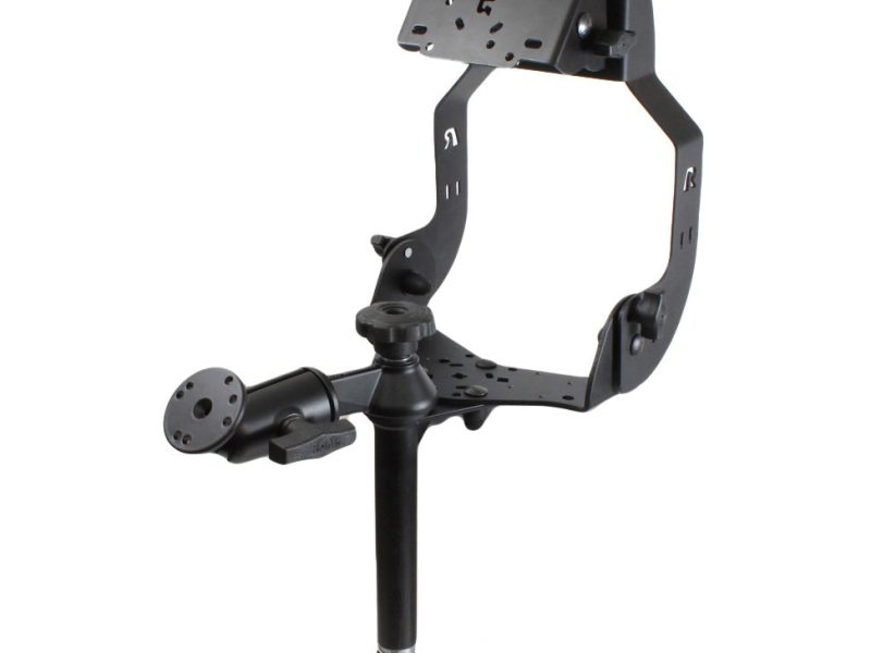 RAM® MDT Display Mount with Single Swing Arm and 8″ Upper Pole
