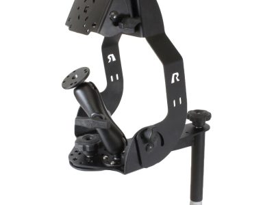 RAM® MDT Display Mount with Long Flange, Ball Mount & 8″ Upper Pole