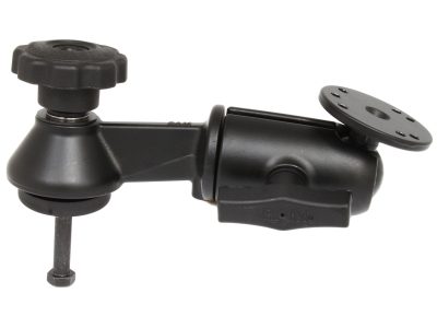 RAM® 6″ Single Swing Arm with Round Plate, Bolt & Knob