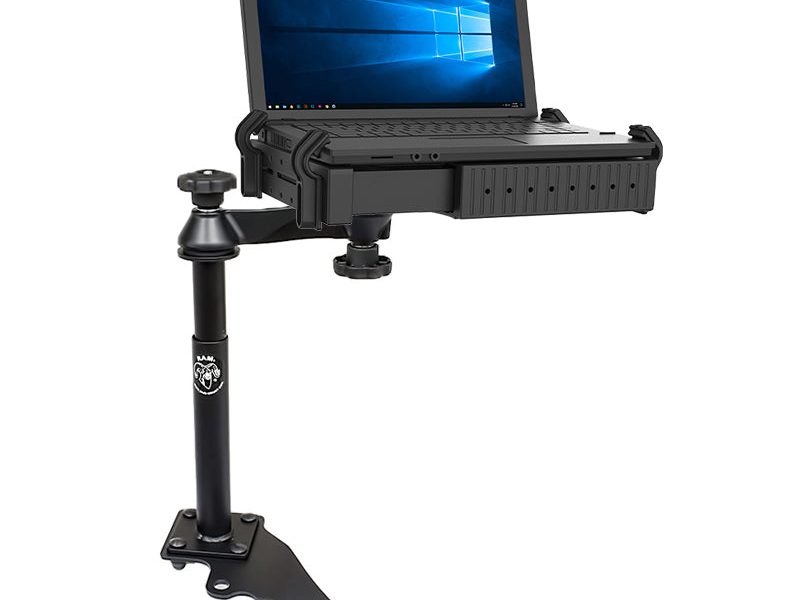 RAM® No-Drill™ Laptop Mount for ’07-17 Jeep Wrangler