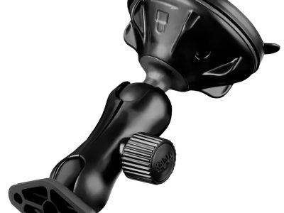 RAM® Twist-Lock™ Low-Profile Suction Cup Double Ball Mount