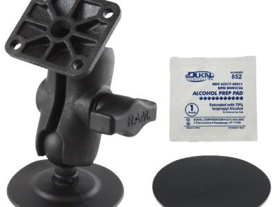 RAM® Flex Adhesive Double Ball Mount with AMPS Plate