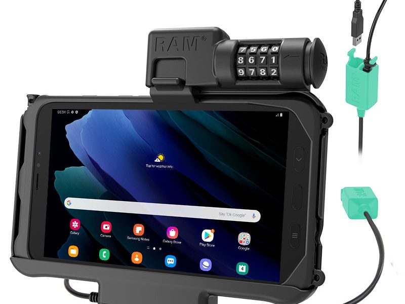 RAM® Combo Locking Power + Dual USB Dock for Tab Active5 & 3