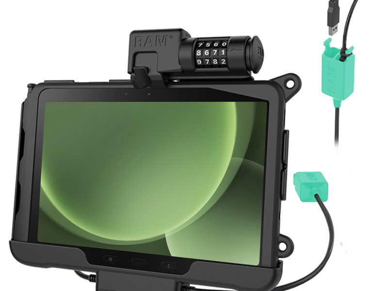 RAM® Combo-Lock Power + Dual USB Data Dock for Tab Active5 Pro & 4 Pro