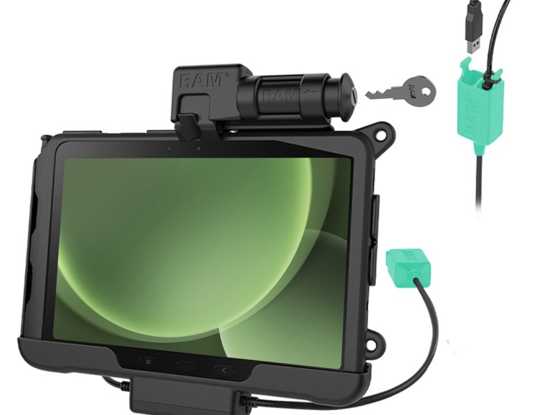 RAM® Key-Locking Power + Dual USB Data Dock for Tab Active5 Pro & 4 Pro