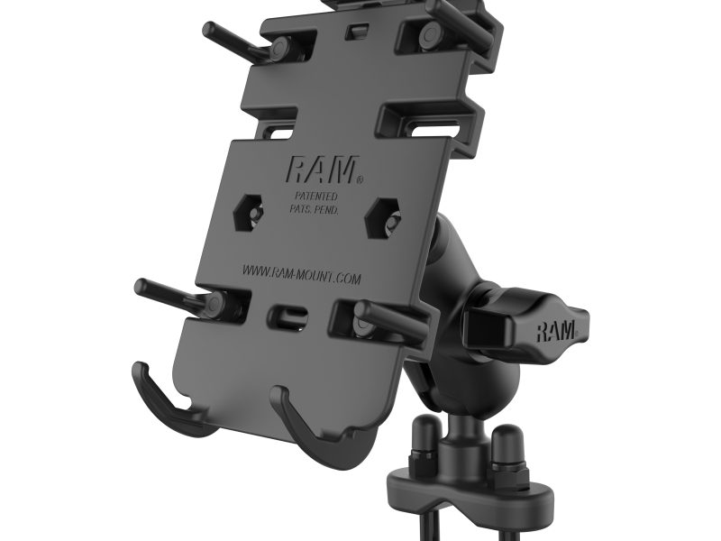 RAM® Quick-Grip™ Phone Mount with Handlebar U-Bolt Base – Short