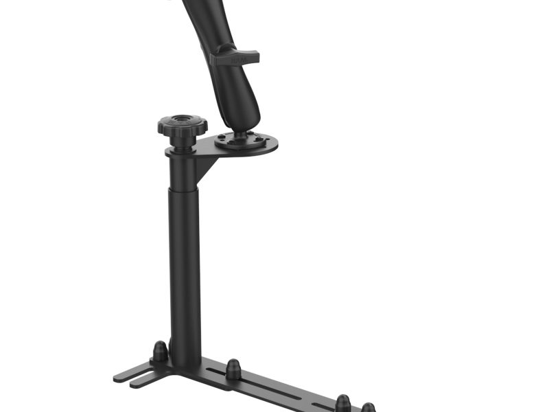 RAM® No-Drill™ Universal Vehicle Floor Mount with Double Ball Mount