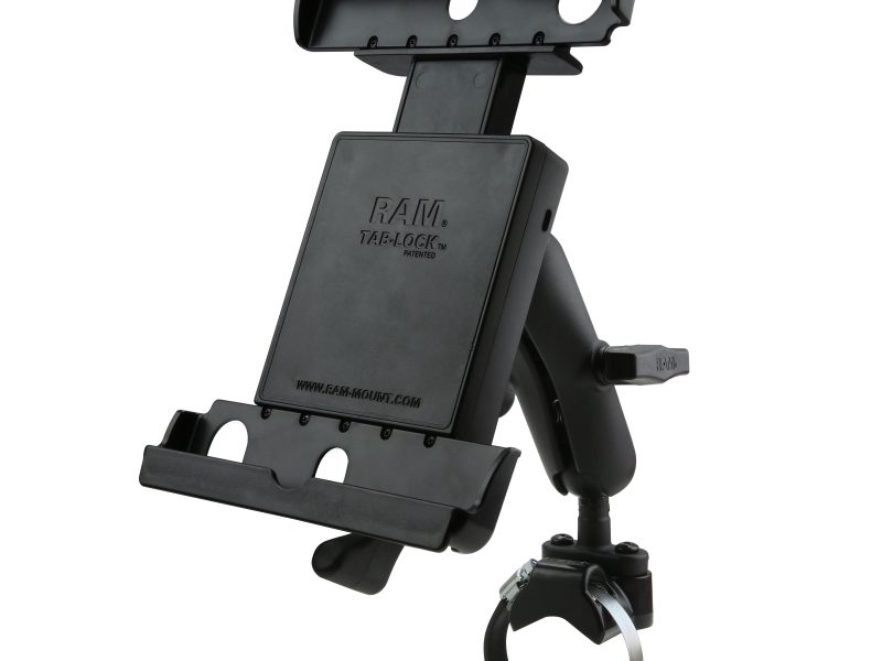 RAM® ATV/UTV Rail Mount for 9″-10.5″ Tablets with Heavy Duty Cases