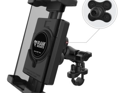 RAM® Quick-Grip™ Pro XL Vibration Damping Phone Mount with U-Bolt Base