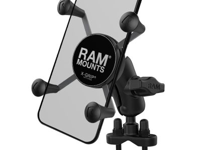 RAM® X-Grip® Phone Mount with Handlebar U-Bolt Base – Short