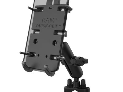 RAM® Quick-Grip™ XL Phone Mount with Handlebar U-Bolt Base – Medium