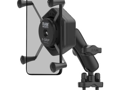 RAM® X-Grip® Large Phone Mount with Vibe-Safe™ & U-Bolt Base – Medium