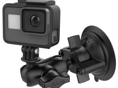 RAM® Twist-Lock™ Suction Cup Mount with Action Camera Adapter – Short
