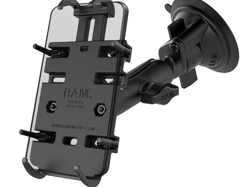 RAM® Quick-Grip™ Phone Mount with RAM® Twist-Lock™ Suction Cup Base
