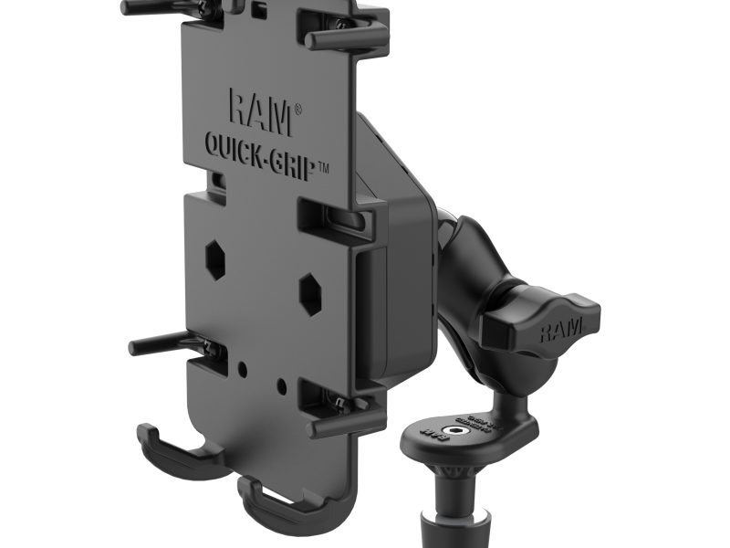 RAM® Quick-Grip™ XL Phone Mount with Vibe-Safe™ & Fork Stem Base – Short