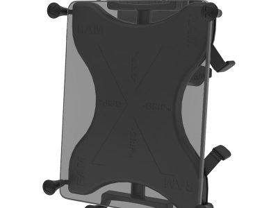 RAM® X-Grip® Mount with Glare Shield Clamp Base for 9″-11″ Tablets