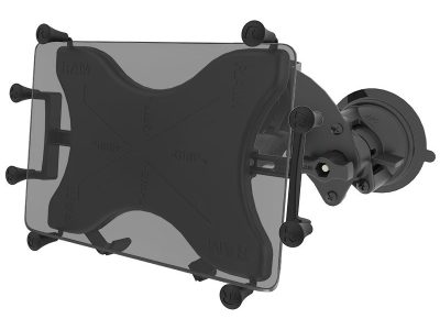 RAM® X-Grip® with Twist-Lock™ Pivot Suction for 9″-11″ Tablets – Medium