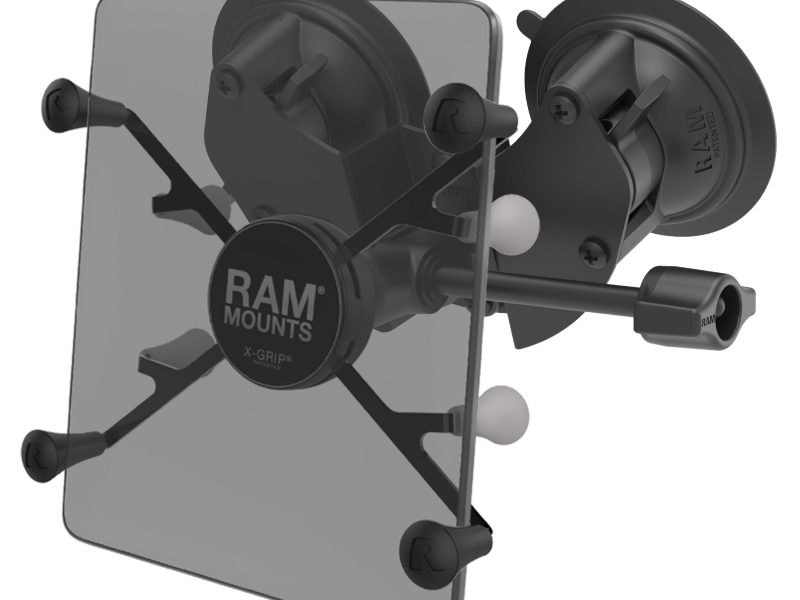RAM® X-Grip® with RAM® Twist-Lock™ Dual Suction for 7″-8″ Tablets