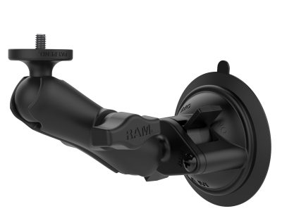 RAM® Twist-Lock™ Suction Cup Mount with 1/4″-20 Camera Adapter – Short