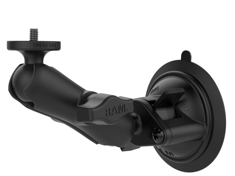 RAM® Twist-Lock™ Suction Cup Mount with 1/4″-20 Camera Adapter – Short