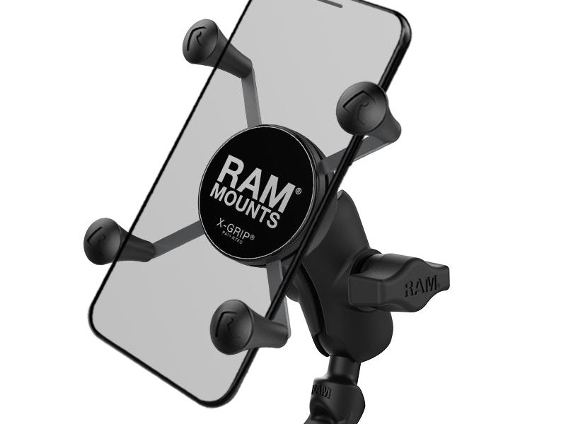 RAM® X-Grip® Phone Mount with 9mm Angled Bolt Head Adapter