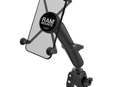 RAM® X-Grip® Large Phone Mount with Tough-Claw™ Small Clamp Base – Long