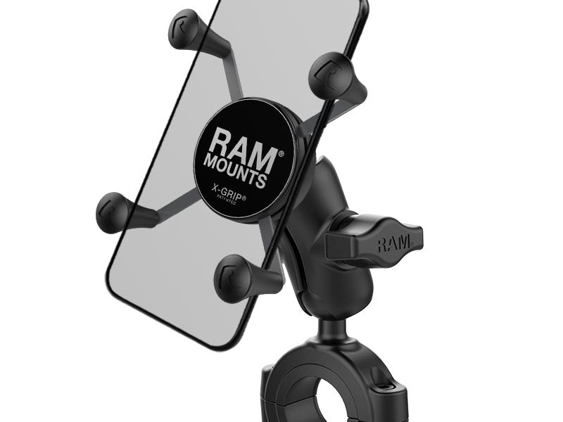 RAM® X-Grip® Phone Mount with RAM® Torque™ Large Rail Base – Short