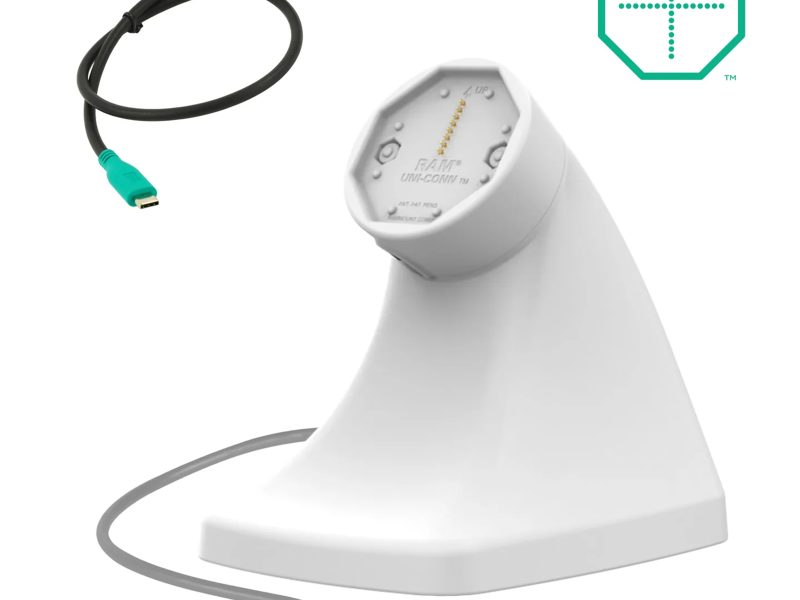 GDS® Uni-Conn™ Powered Kiosk Dock with USB-C – Gray