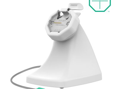 GDS® Uni-Conn™ Powered Snap-In Kiosk Dock with PoE – Gray