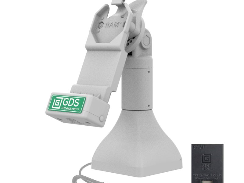 GDS® Uni-Conn™ 7″ Pedestal Dock with PoE – Gray