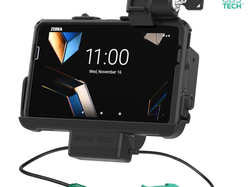 Locking GDS® Dock + USB-A & RJ45 for Zebra ET401 8″ with IntelliSkin®