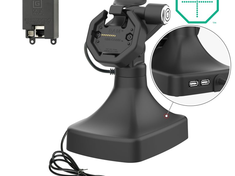 GDS® Uni-Conn™ Powered Locking Tilt & Swivel Dock with PoE + Data