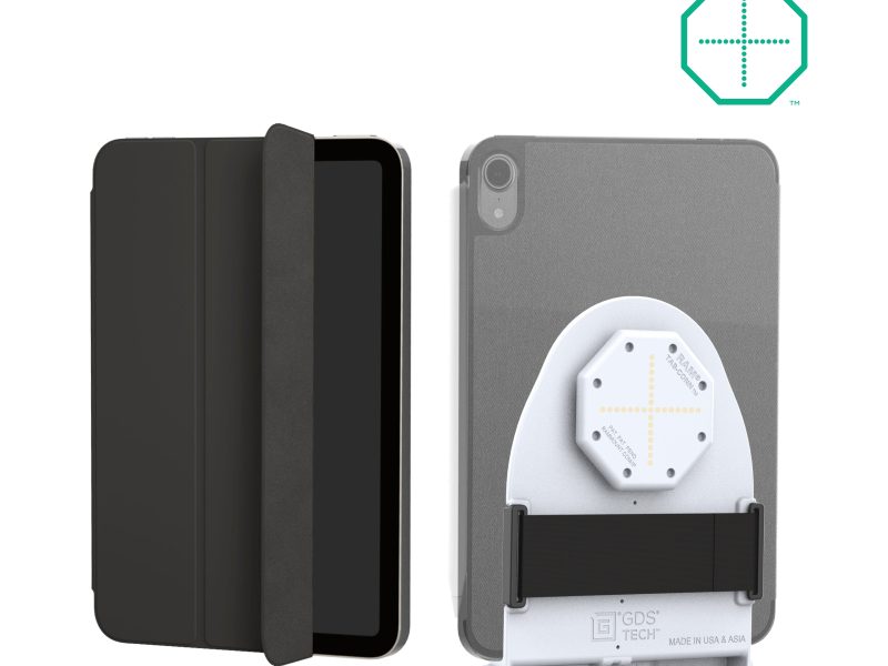 GDS® Tab-Conn™ for Folio Style Cases (D Shape & Rear Pogo Pads) – Gray