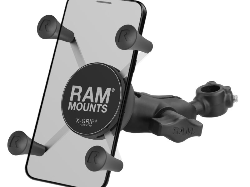 RAM® X-Grip® Phone Mount with 1/2″ Diameter Rail Base