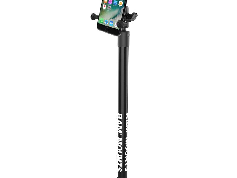 RAM® X-Grip® Phone Mount with RAM® Twist-Lock™ Suction Base & 18″ Pole