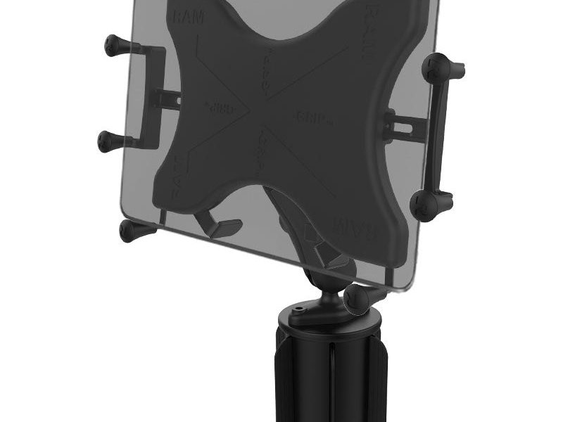 RAM® X-Grip® with RAM-A-CAN™ II Cup Holder Mount for 12″-13″ Tablets