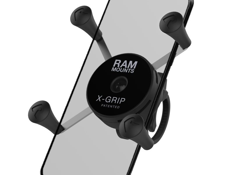 RAM® X-Grip® Phone Mount with Low-Profile Zip Tie Handlebar Base