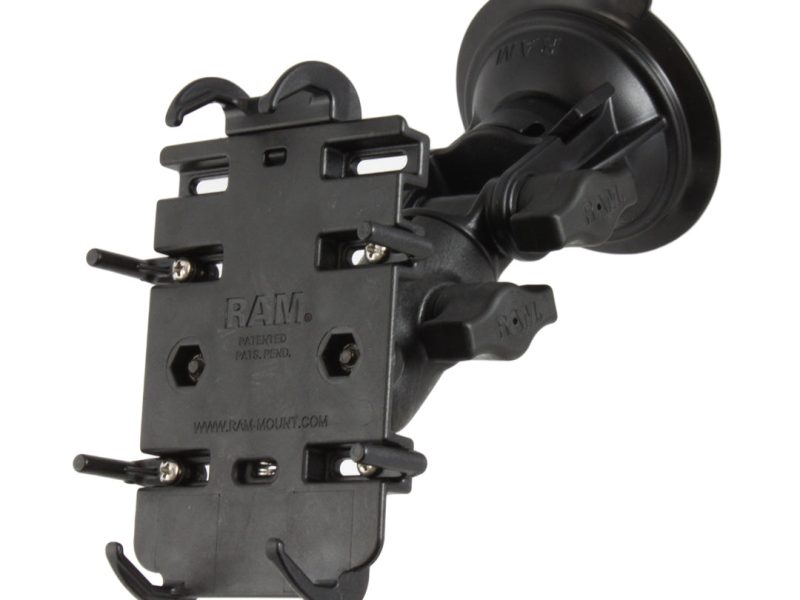 RAM® Quick-Grip™ Phone Mount with RAM® Twist-Lock™ Suction Ratchet Base