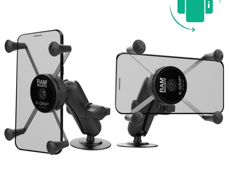 RAM® Rotating X-Grip® Large Phone Mount with Flex Adhesive Base